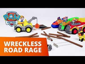 PAW Patrol - Wreckless Road Rage - Mighty Pups Toy Pretend Play Rescue For Kids