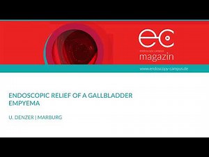 Endoscopic relief of a gallbladder empyema
