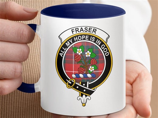 Fraser Scottish Clan Wappen Kaffeetasse: Tartan Geschenk - Etsy.de