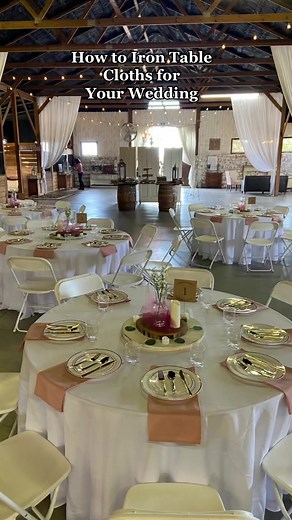 How to Iron Table Cloths for Your Wedding