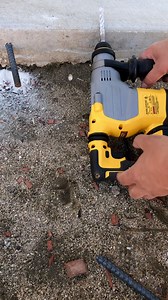 The DeWALT DCH293B 20V 1-1/8-Inch SDS-Plus L-Shape Rotary Hammer. In stock and ready to ship! https://bit.ly/3azmvWL It's a high-performance drill powered by a brushless motor and a durable German-engineered mechanism, delivering 3.5 Joules of impact energy. The lightweight design makes this rotary hammer ideal for structural connections, beam & column anchorage, rod hanging, seismic & safety attachments, cable tray & strut mounting, and steel stanchion mounting. It is part of the PERFORM and PR