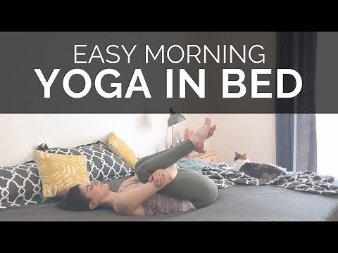 EASY MORNING YOGA ROUTINE IN BED