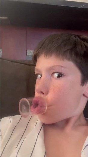 Doing the Kylie Jenner lip challenge
