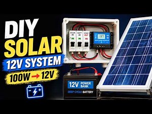 DIY 12V Solar Power System From a 100W Panel ☀️🔋