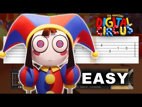 The Amazing Digital Circus - Ending Theme - EASY Guitar tutorial (TAB)