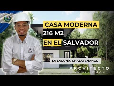 DISEÑO DE CASA MODERNA EN EL SALVADOR (216 M2)