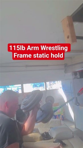 115lb Arm Wrestling Frame static hold