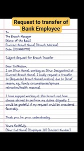 9.7K views · 92 reactions | Transfer request letter writing idea part_76 #transferrequest #transfer | English Class | Facebook