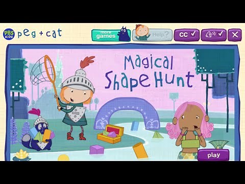 Peg and Cat 3D Magical Shape Hunt - PBS Kids Game Review