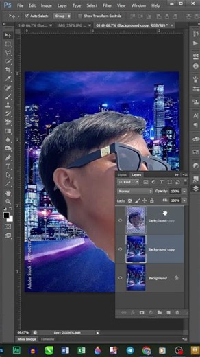 Adobe Photoshop Tutorials - How to Blend Background Colors of photos taken in the Studio