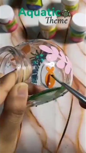 Ocean in a jar....🌊🐢🐬