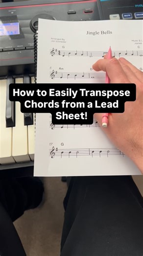 The easiest way to transpose chords from a song into a different key using the chord number system also known as Nashville number system or Roman numeral system in classical music. This easy piano lesson will show you how to take a song in any key and easily move it into another key which is helpful when working with singers or playing in a band. These cheat sheets make it simple to find the new chords in your new key signature. This easy music theory piano lesson will help explain how to transp