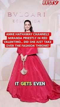 Anne Hathaway Just Delivered Her Most Powerful Fashion Moment Ever #RedCarpet #Hollywood