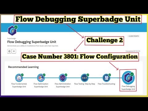 Case 3801 Flow Configuration | Flow Debugging Superbadge Unit | Challenge 2