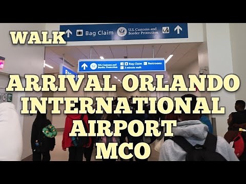 Arrival Orlando International Airport Florida USA