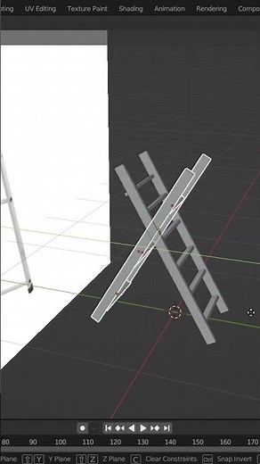 Making a Ladder in Blender #blender #blender3d