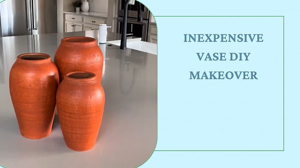 Inexpensive vase DIY makeover