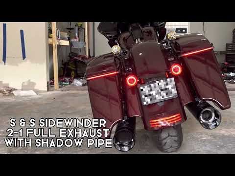 2021 H-D M8 Touring Sound Comparison (Stock Exhaust vs Rinehart Slip-ons vs S&S 2-1 Full exhaust)