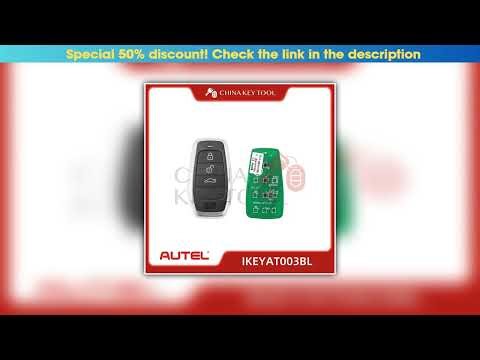 Unboxing 1PCS Autel IKEY IKEYAT003BL AT003BL Independent Universal Smart Remote Key 3 Buttons For A