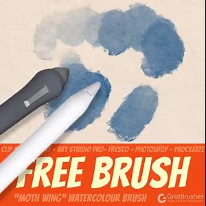 The MothWing watercolour brush is free here: go.grutbrushes.com/freebrush-mothwingdual Both Procreate and Photoshop ABR versions are available. Let me know what kind of freebies you'd like in the future! - Nicolai #procreate #Photoshop #ABR #procreateart #procreatebrushes #procreatepainting #procreateapp #photoshopbrushes #digitalpainting #brushes #brushes #illustration #digitalillustration #digitalpaintings #wacom | GrutBrushes Artisanal Photoshop Brushes
