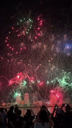 Z121 Vina Pyrotech vẽ cả Tổ Quốc lên bầu trời Sông Hàn 🇻🇳 #ngocthachtravel #DIFF2026