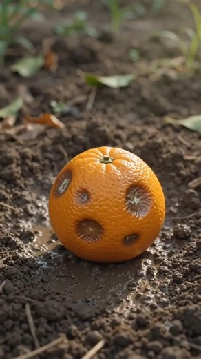 Orange Life Cycle in 3D Animation 🍊🌱