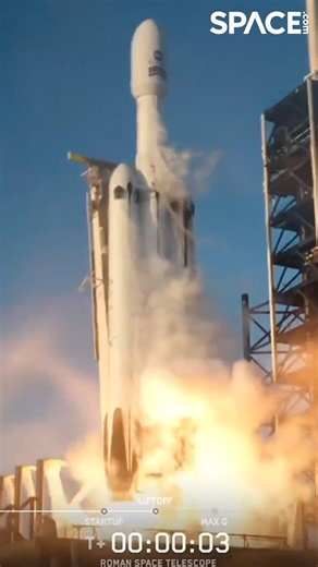 Roman Space Telescope launched by Falcon Heavy 🚀#romanspacetelescope #nasa #spacex #launch #shorts