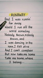 Run Away Full Lyrics and Karaoke Version