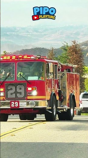 Can you help Pipo with the Fire Truck? 🚒💨 #learningthroughplay #viral #firefighters