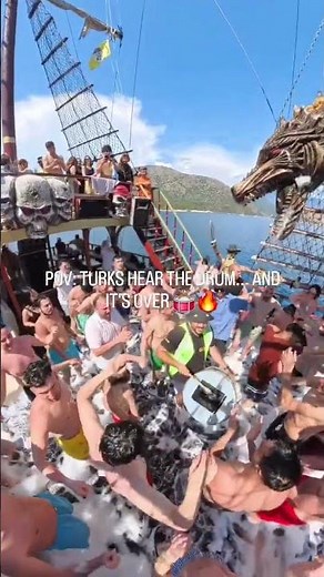Boat trip party! Party like a pirate on board Dragon boat in Ölüdeniz, Türkiye! #ölüdeniz #fethiye