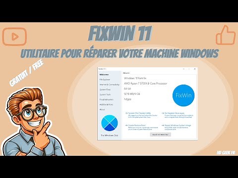 FixWin : utilitaire de réparation gratuit pour Windows