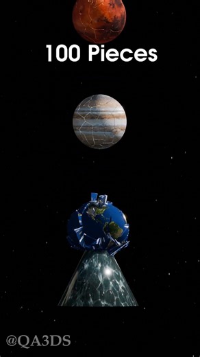 Planets Destruct Simulation #space #3d #planet #nasa #blender #universe #simulator #asmr