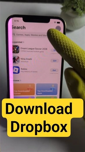 iPhone Download Dropbox Cloud File Storage #Dropbox #CloudStorage #FileStorage #iPhone #iOS #App
