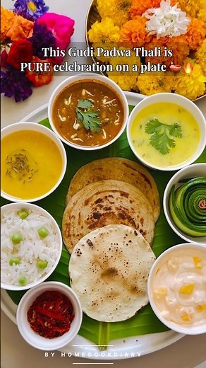 This Gudi Padwa Thali Has EVERYTHING 😍 | Maharashtrian Festive Meal 🪔