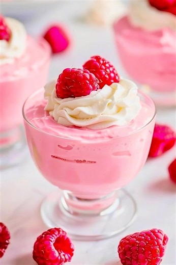 Raspberry Mousse "As I whipped the cream and folded in the fresh raspberries, the sweet aroma filled the kitchen, transporting me back to summer picnics with my grandmother. This Raspberry Mousse has become our family's go-to dessert, evoking memories with every velvety spoonful." Ingredients 2 cups fresh raspberries 1 cup heavy whipping cream ½ cup granulated sugar 1 teaspoon vanilla extract Reacipe in First Coʍmеոτ | Self Love