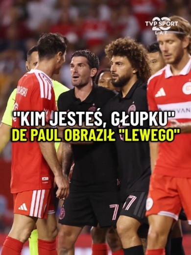 Robert Lewandowski spiął się z Rodrigo de Paulem podczas meczu MLS, w którym Chicago Fire zremisowało 1:1 z Interem Miami z Leo Messim w składzie. #piłkanożna #lewandowski #mls #rodrigodepaul