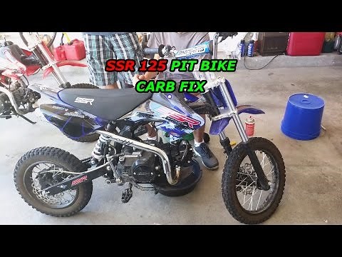SSR 125 Pit Bike Carb Fix - Bike Dies When You Turn off the Choke
