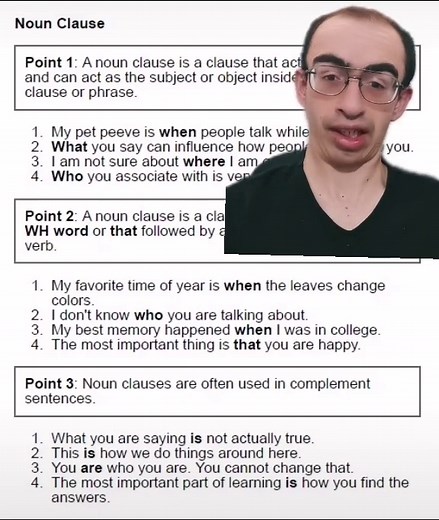 Noun Clause. #inglés #english