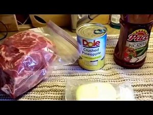 Pork shoulder roast in Crock Pot
