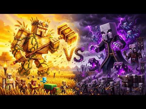 Harvest Iron Golem vs Illager Warband: The Dark Harvest Siege | Minecraft Animation | Full Movie