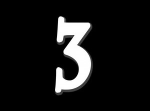 Number 3 Pops-up Shimmers Alpha Matte Stock Footage Video (100% Royalty-free) 377362 | Shutterstock