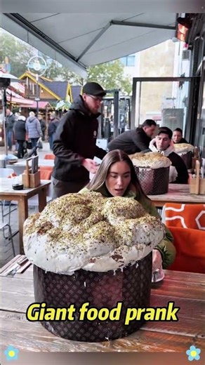 Giant food prank #funnymoments #food #foodprank #giantfood #moment