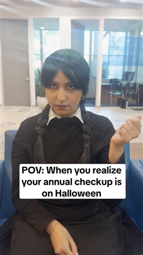 When your annual check-up falls on the spookiest day of the year....