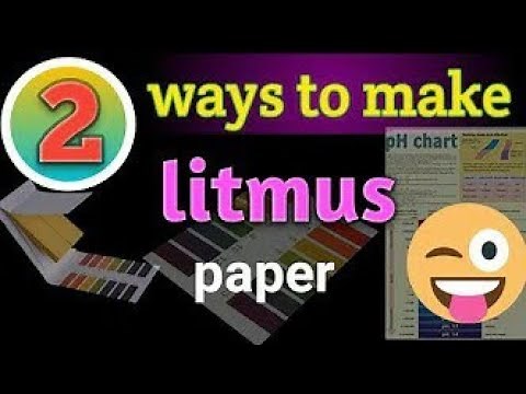 How to make litmus paper at home