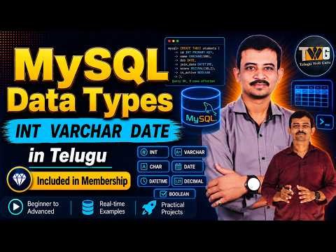 mysql datatypes in telugu