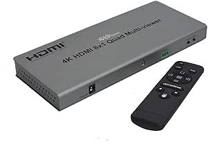 QV801 8x1 4K 60HZ HDMI Quad Multi-viewer Screen Divider 8 HDMI Screen Splitter with Seamless Switching