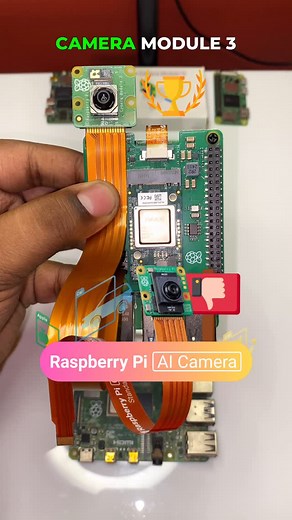 Stupid Techy on Instagram: "Raspberry Pi Camera Module 3 with Sony IMX708 Image Sensor! AI Camera Killer #reels #shorts #gadgets #tech"