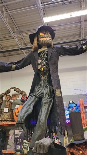 Scarecrow prop #homedepothalloween2025 #halloween #scarecrow #horror #scary #halloweendecor