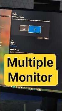 Set Up Multiple Monitors on Windows 11 & Windows 10 #MultipleMonitors #MultiMonitorSetup #DualMonito