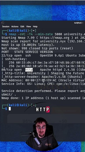 Nmap in Nutshell.. Network probing tool to test services, view application type by probing the port